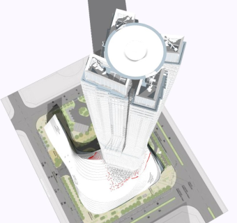 超高层办公楼 商业mall